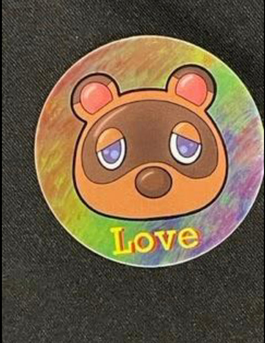 2'' Holographic “Love” Sticker